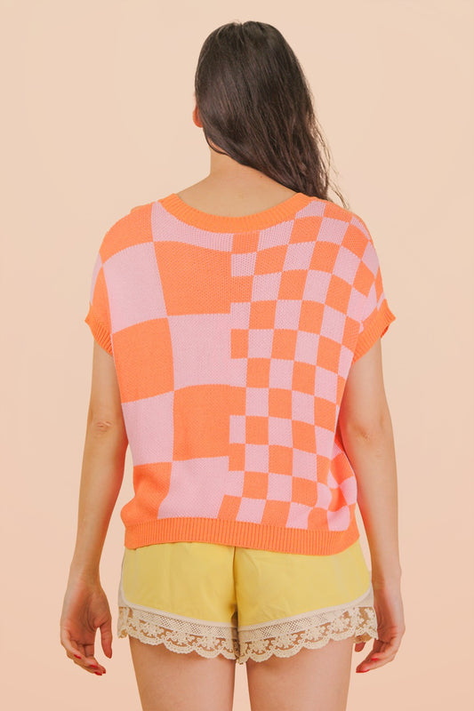 Mango Check Top