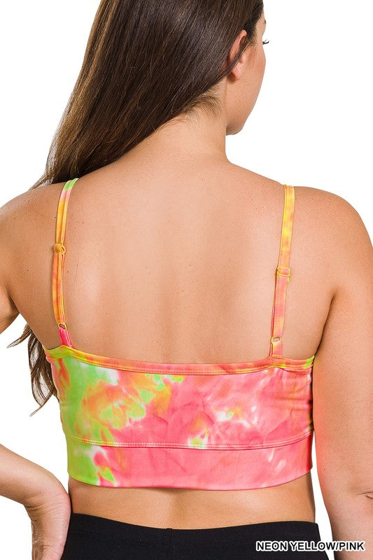 Plus Athletic Tie Dye Bra