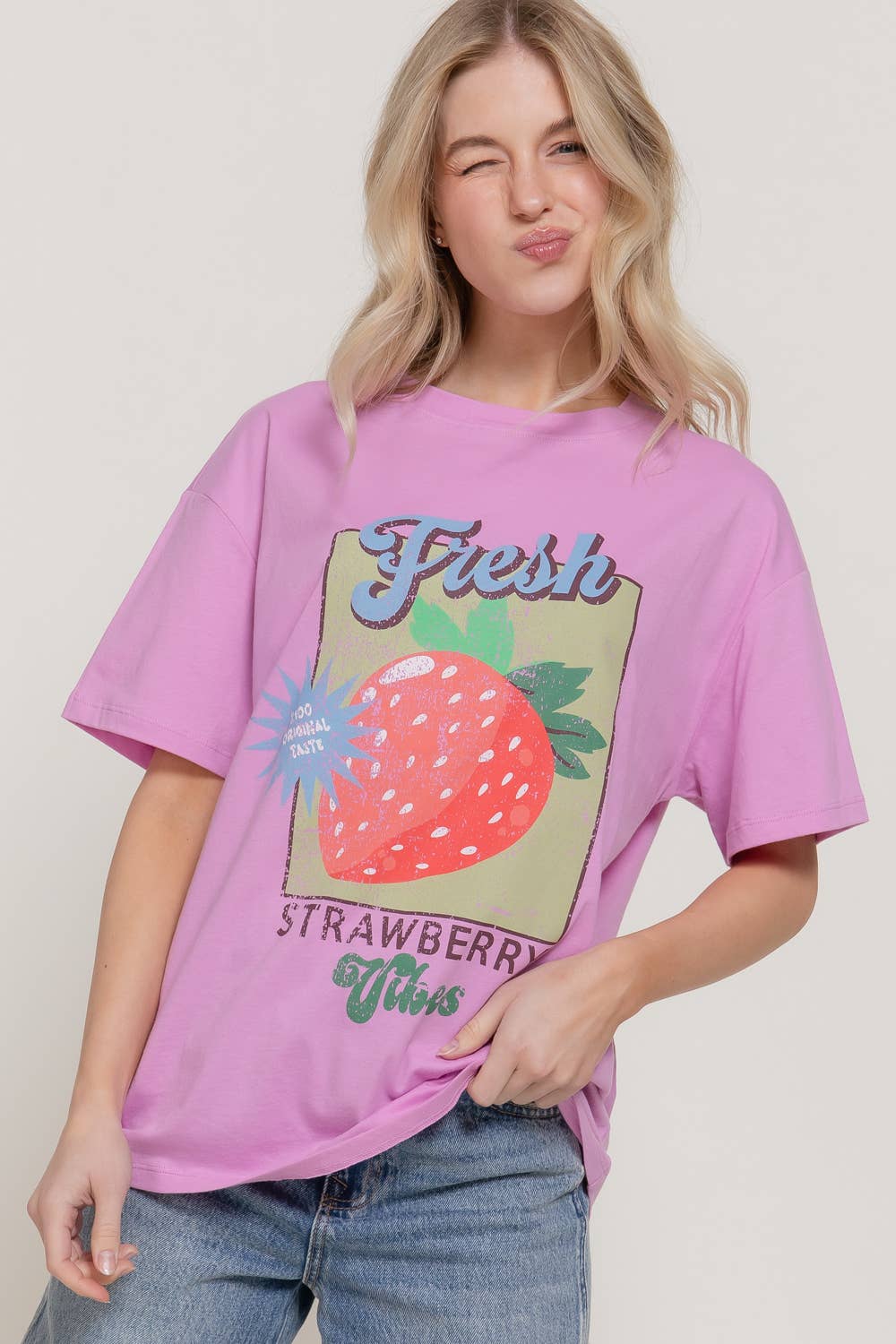 Oversized Strawberry Tee