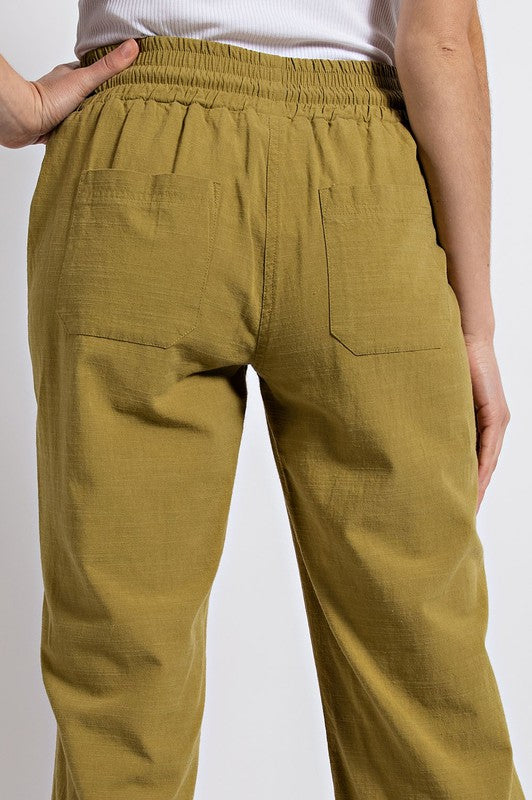 Tassel Tie Flare Pants