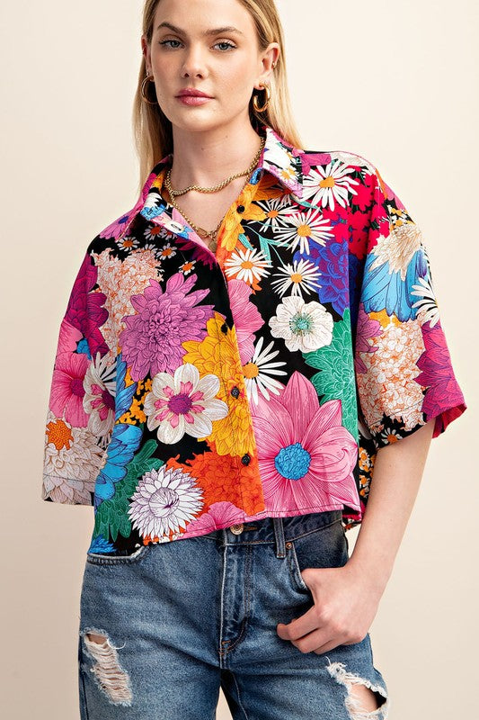Funky Floral Top