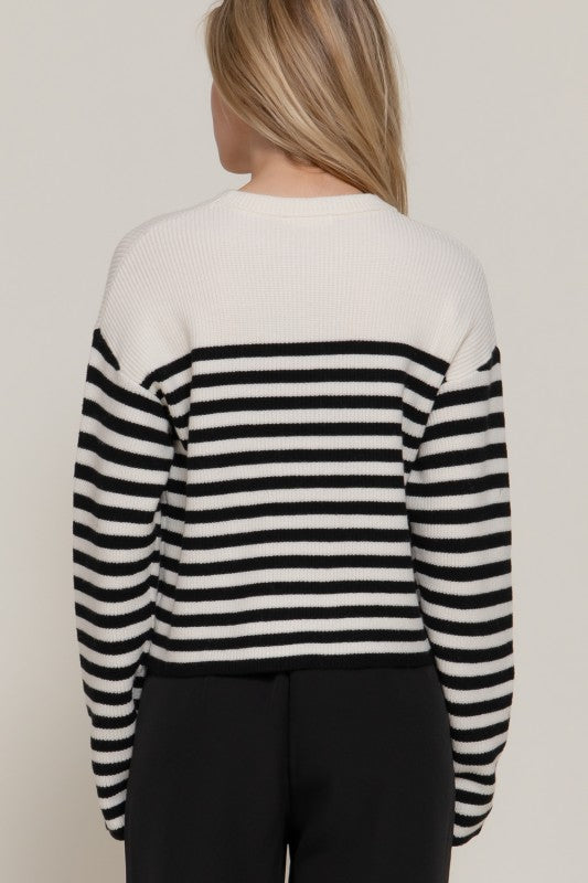 Pearl Stripe Sweater