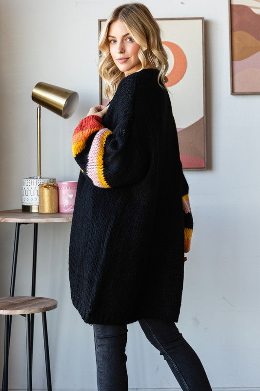 Puff Sleeve Cardigan