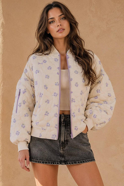 Floral Quilted Jacket