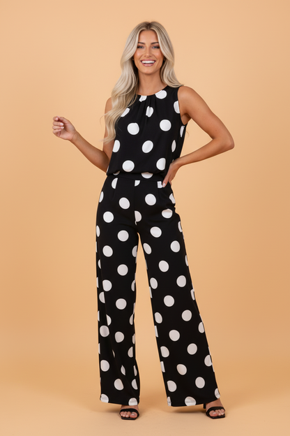 Polka Dot Pant Set