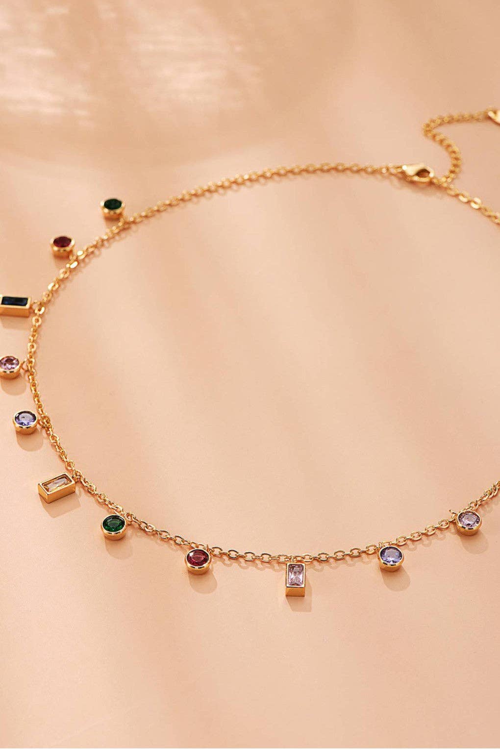 18K Gold Plated Waterproof Stainless Steel Chain Necklace - 7567