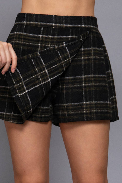 Plaid Skort