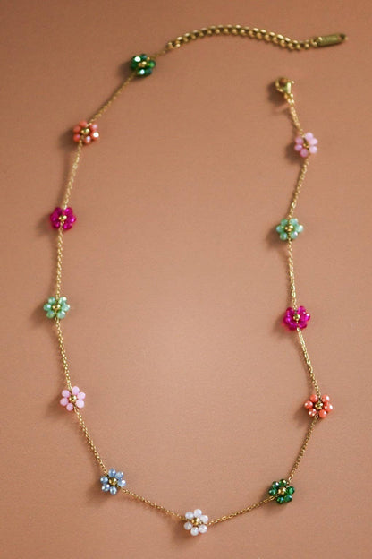 18K Gold Plated Waterproof Stainless Steel Chain Necklace - 7201