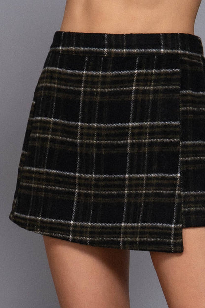Plaid Skort