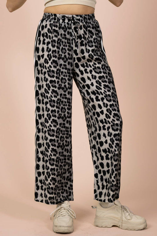 Leopard Wide Leg Pants