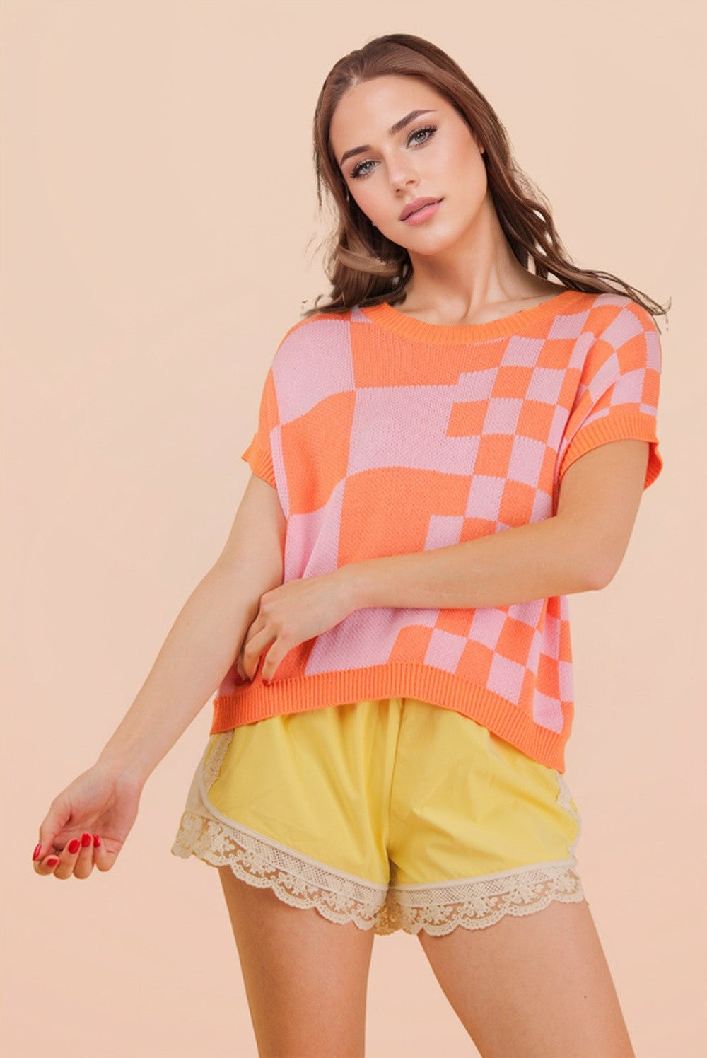Mango Check Top