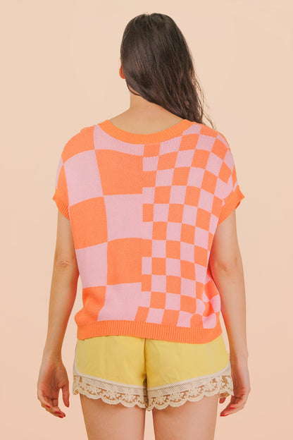 Mango Check Top