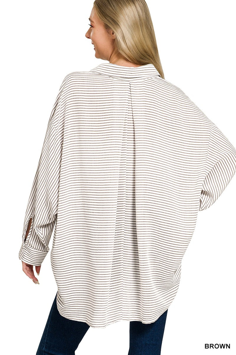 Hi-Lo Button Down