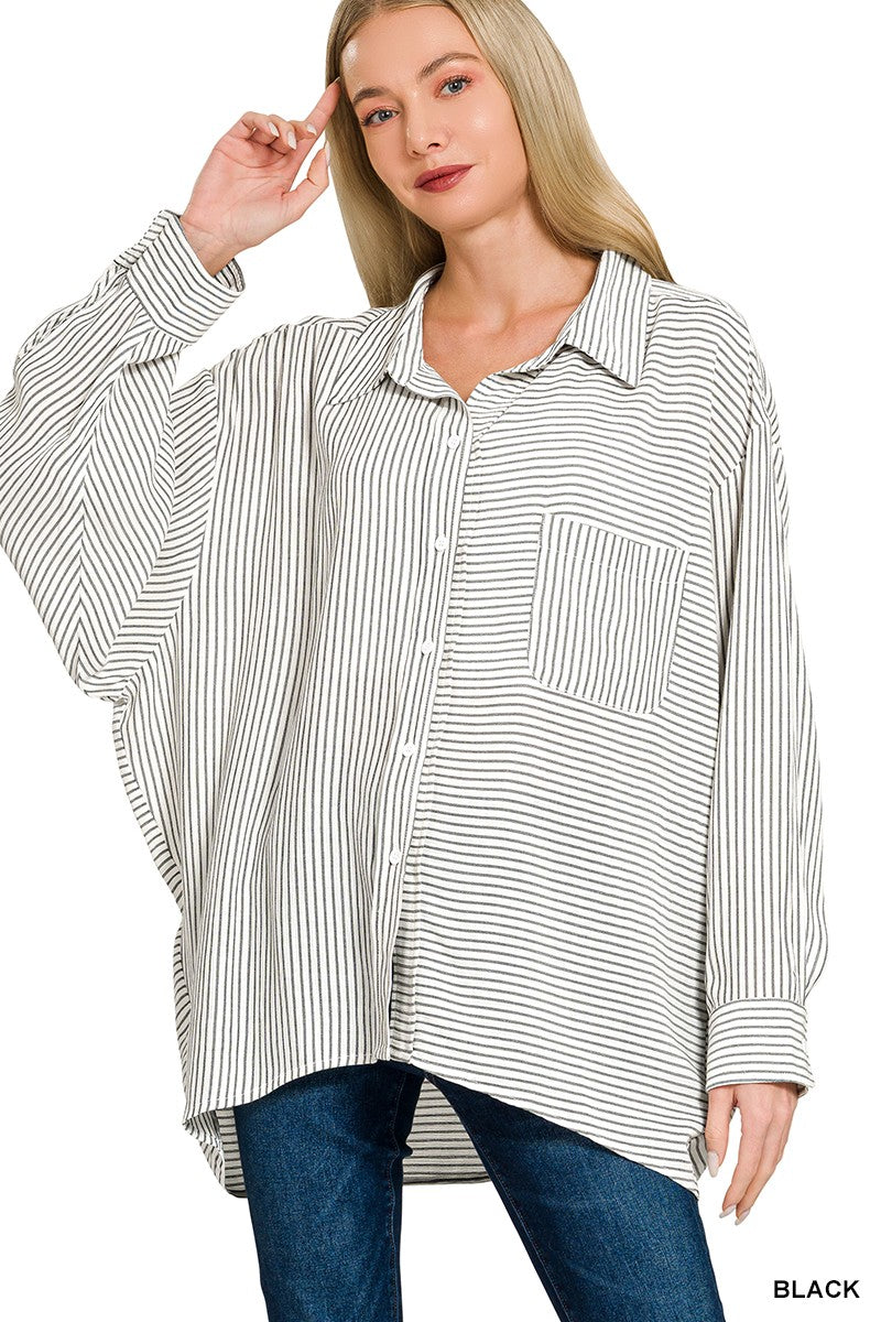 Hi-Lo Button Down