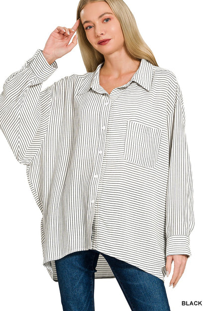 Hi-Lo Button Down