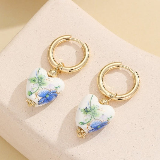 Blue Pearl Drop Earrings
