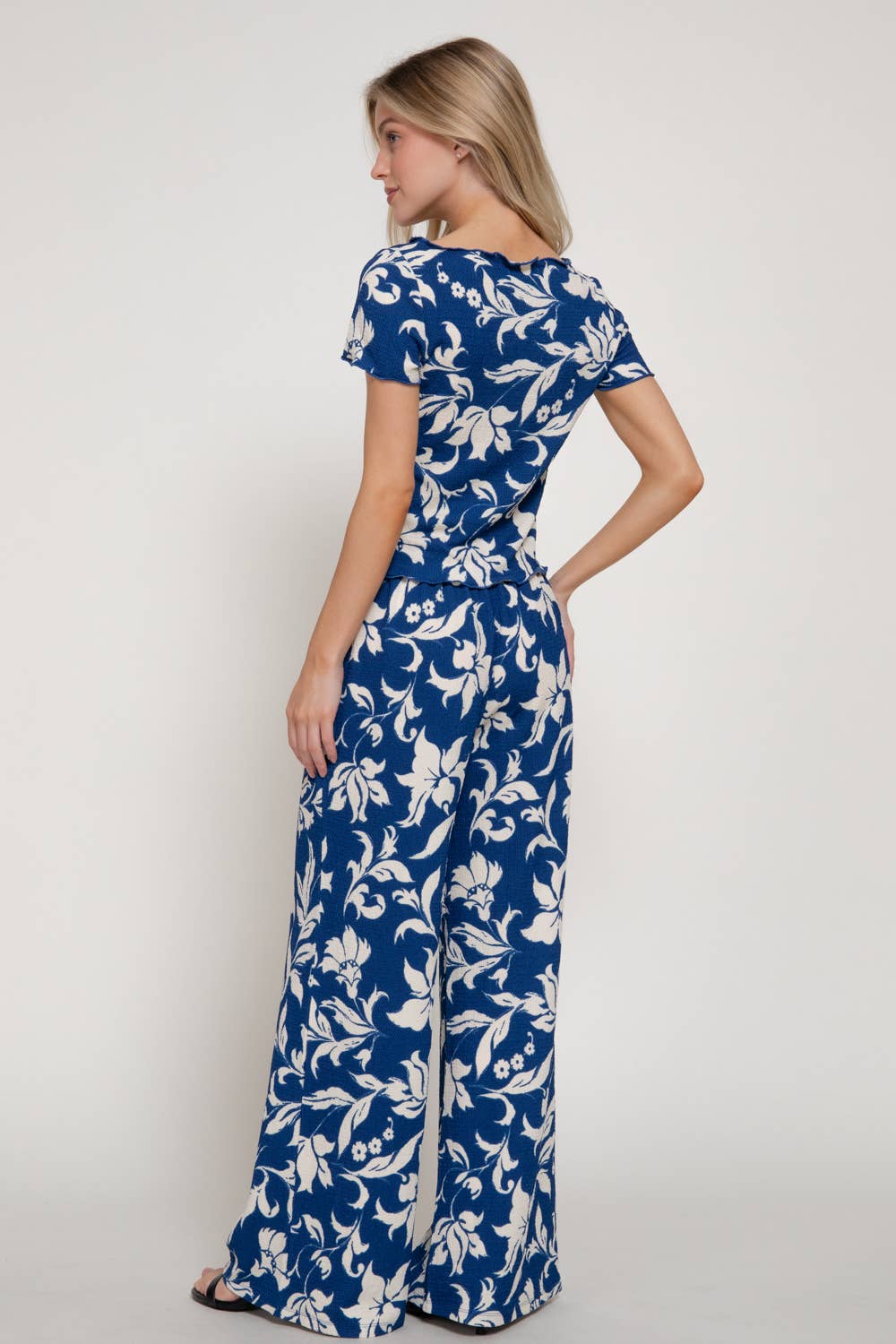 Blue Waves Pants Set