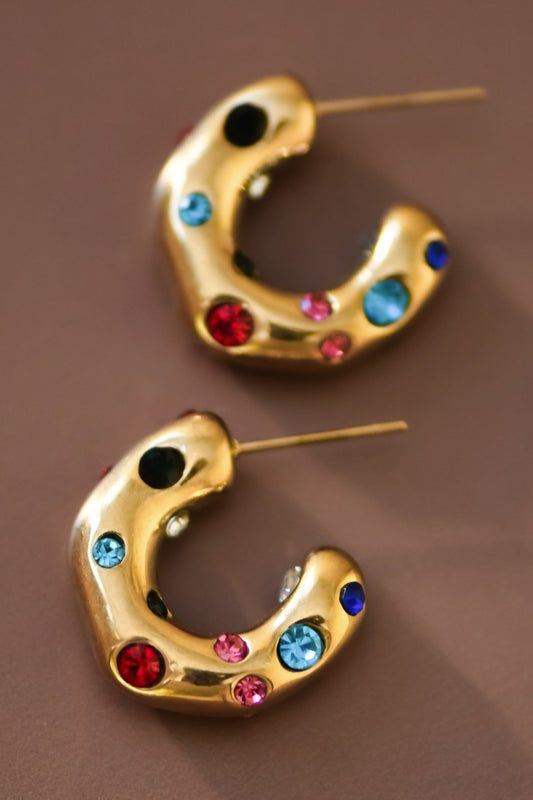 Crystal Hoops