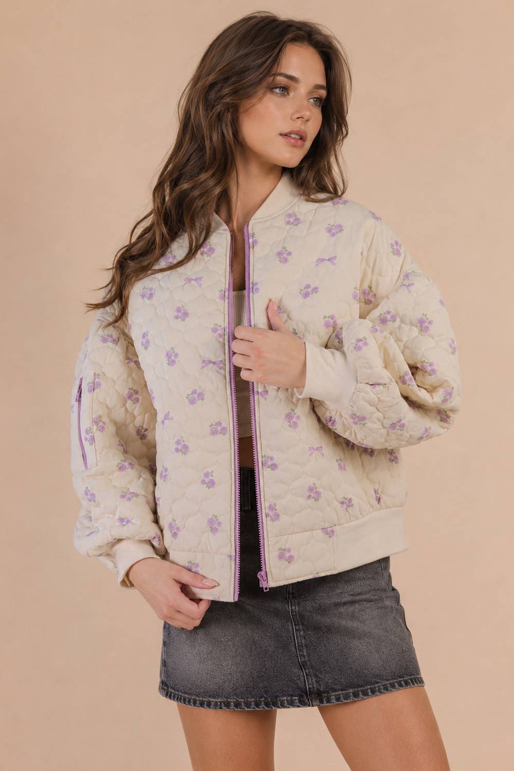 Floral Quilted Jacket