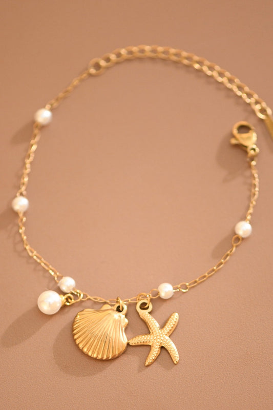 Seashell Charm Bracelet