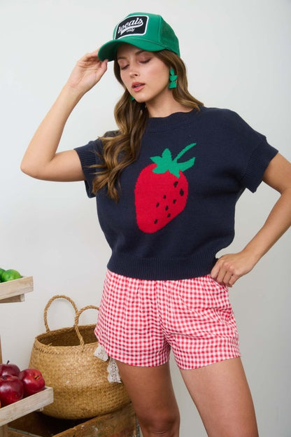 Strawberry Knit Sweater