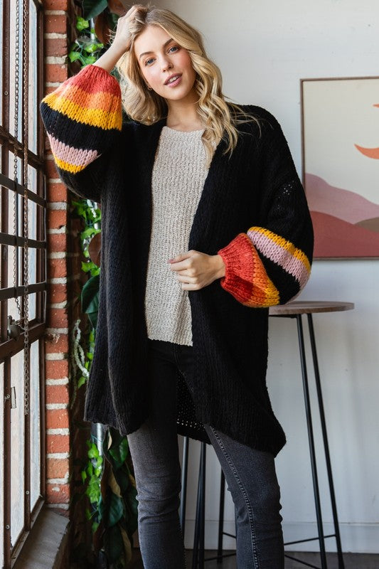 Puff Sleeve Cardigan