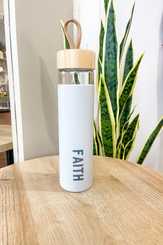 Faith Glass Water Bottle